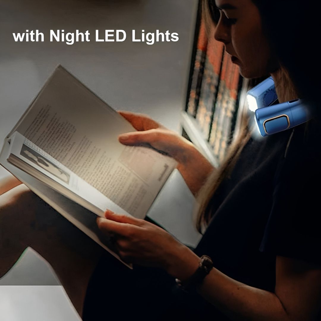 360° Bladeless Digital Neck Fan with LED Display