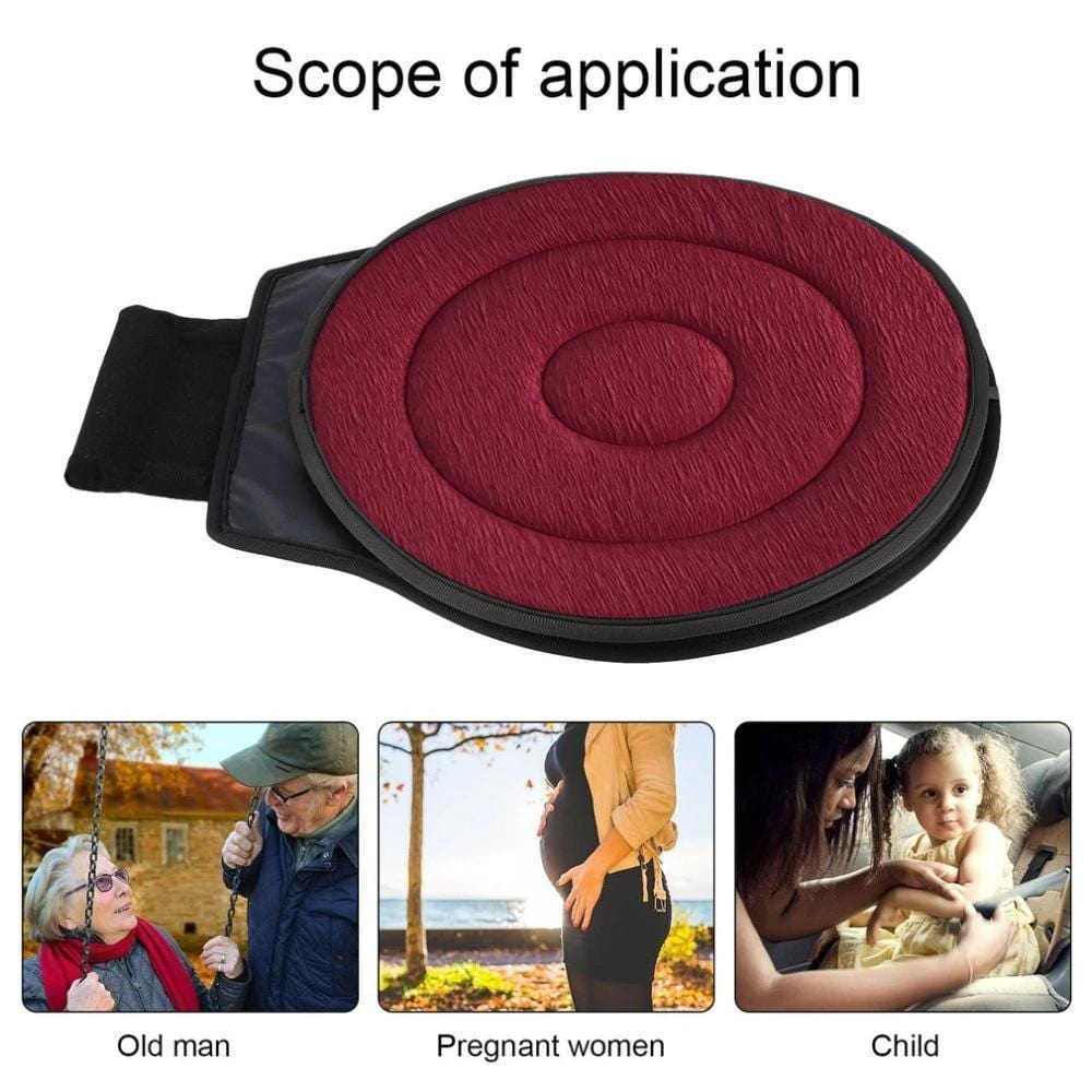 360° Rotating Swivel Seat Cushion Memory Foam Portable Chair Pad