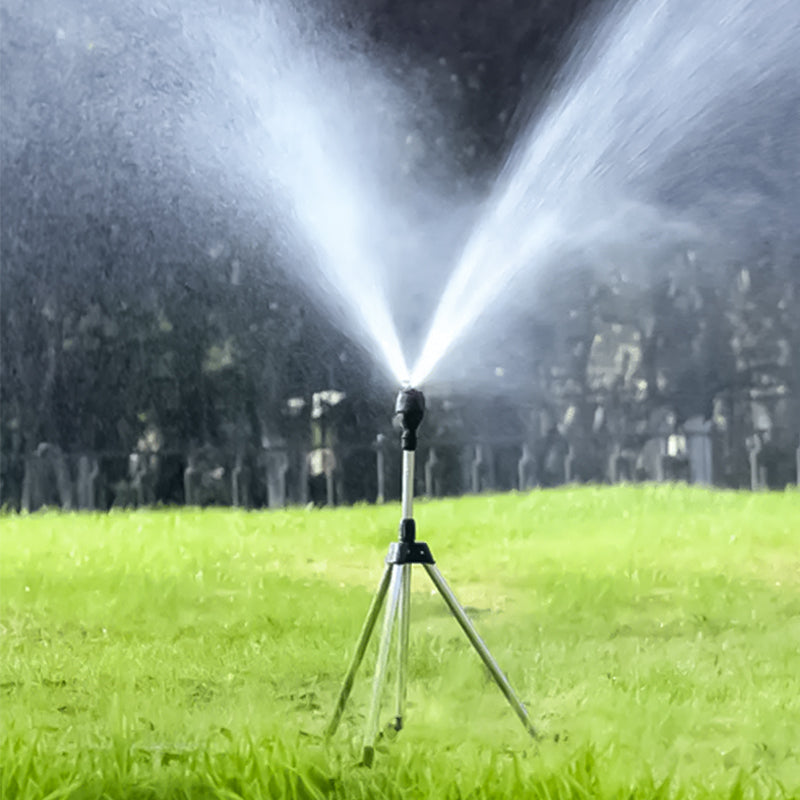 360° Rotating Tripod Garden Sprinkler with Adjustable Spray