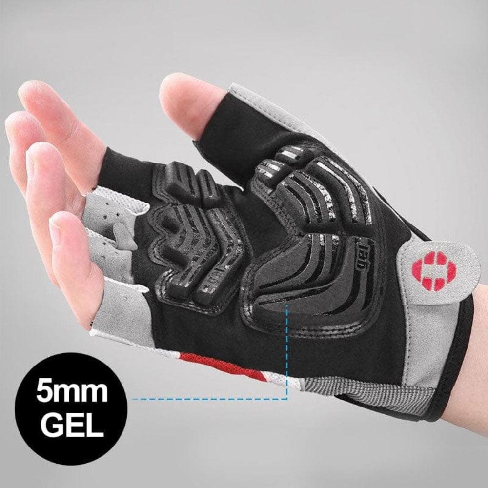 3D Gel Padded Half Finger Cycling Gloves for Men and Women