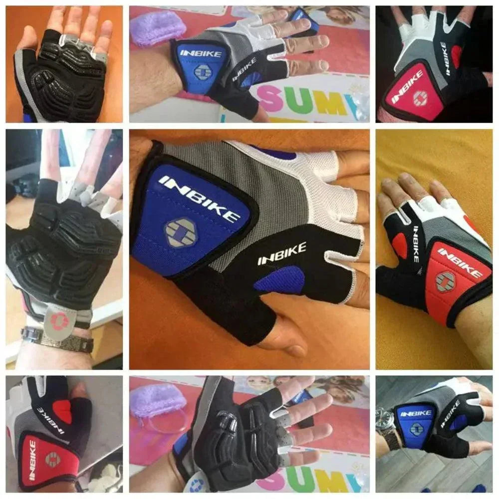 3D Gel Padded Half Finger Cycling Gloves for Men and Women