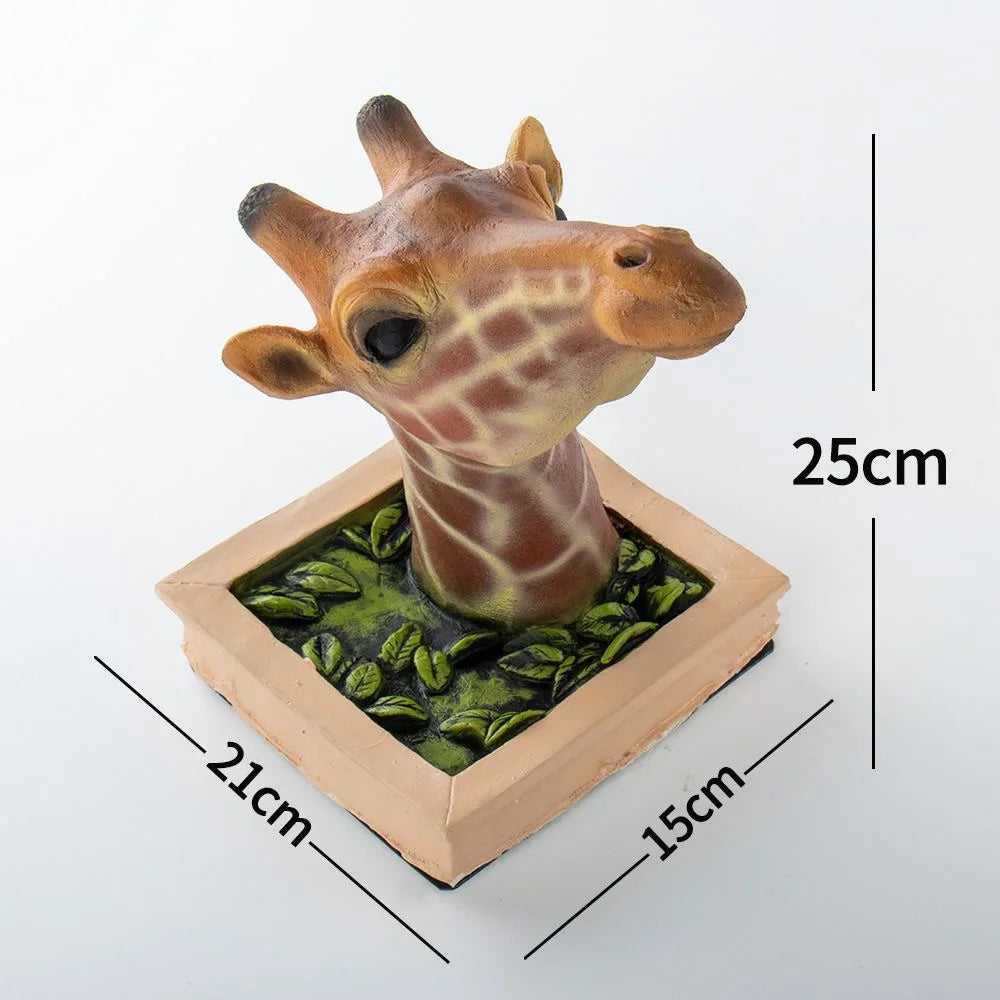 3D Giraffe Head Wall Sculpture Decorative Wall Art