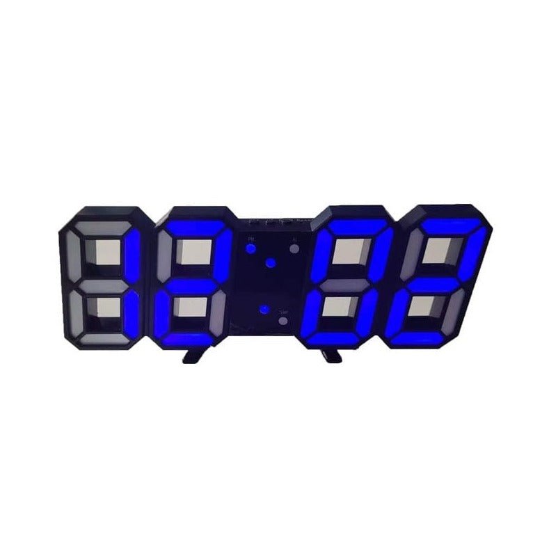 3D LED Digital Wall Clock with Adjustable Brightness