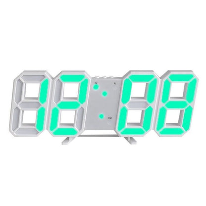 3D LED Digital Wall Clock with Adjustable Brightness