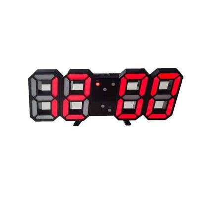 3D LED Digital Wall Clock with Adjustable Brightness