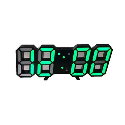 3D LED Digital Wall Clock with Adjustable Brightness