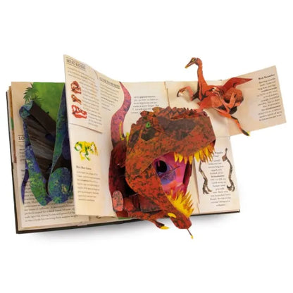 3D Pop Up Dinosaur Book Hardcover Educational Adventure