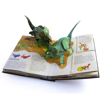 3D Pop Up Dinosaur Book Hardcover Educational Adventure