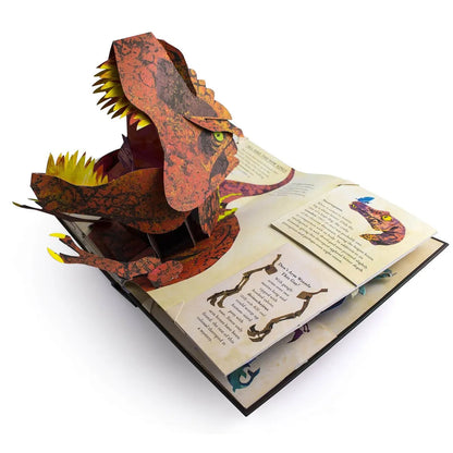 3D Pop Up Dinosaur Book Hardcover Educational Adventure