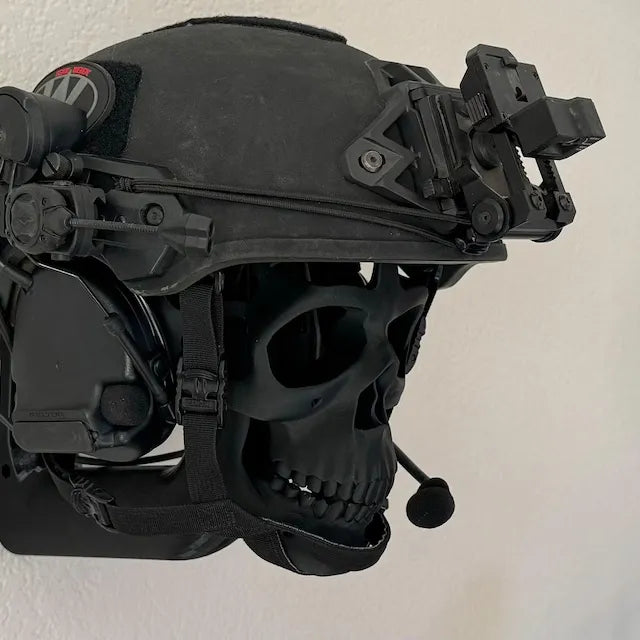 3D Skull Helmet Wall Display Stand