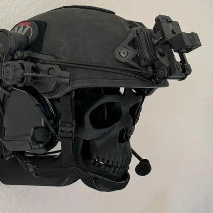 3D Skull Helmet Wall Display Stand