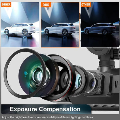 4 Channel Car Dash Camera with WiFi Night Vision and Parking Monitor