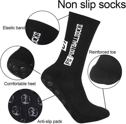 4 Pairs Non Slip Sports Grip Socks