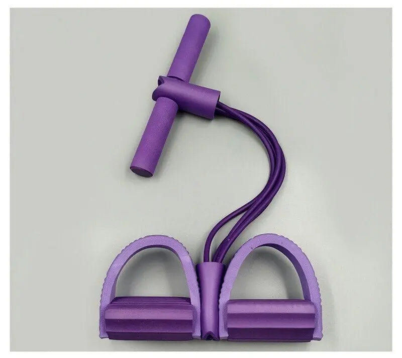 4 Tube Pedal Resistance Band Full Body Trainer