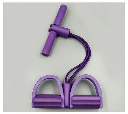 4 Tube Pedal Resistance Band Full Body Trainer