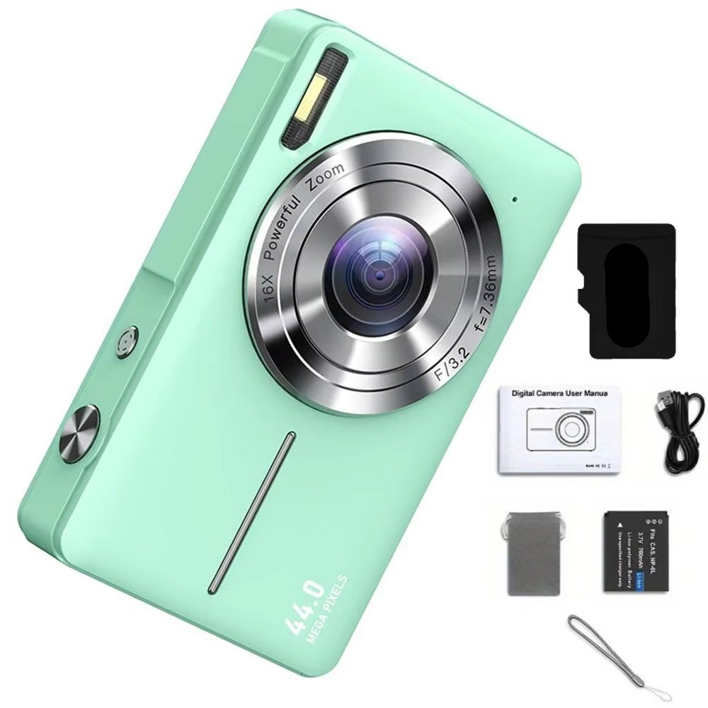 44MP Kids Digital Camera with 1080P HD Video and 16X Zoom