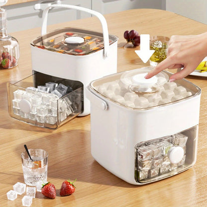 48 Grid Ice Cube Tray with Storage Bin
