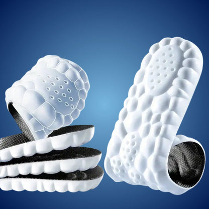 4D Orthopedic Insoles with Shock Absorption and Arch Support