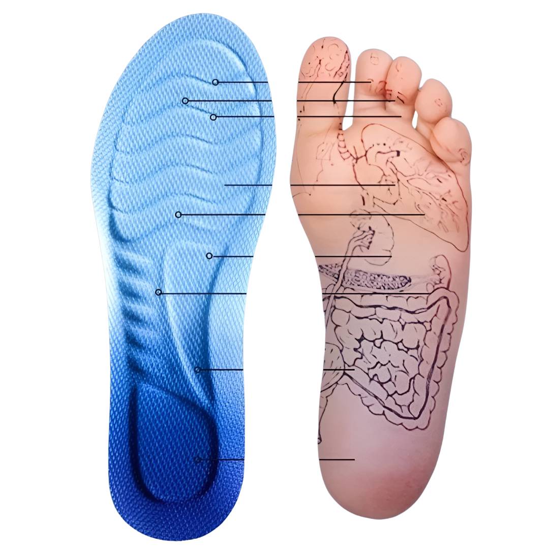 4D Orthopedic Insoles with Shock Absorption and Arch Support