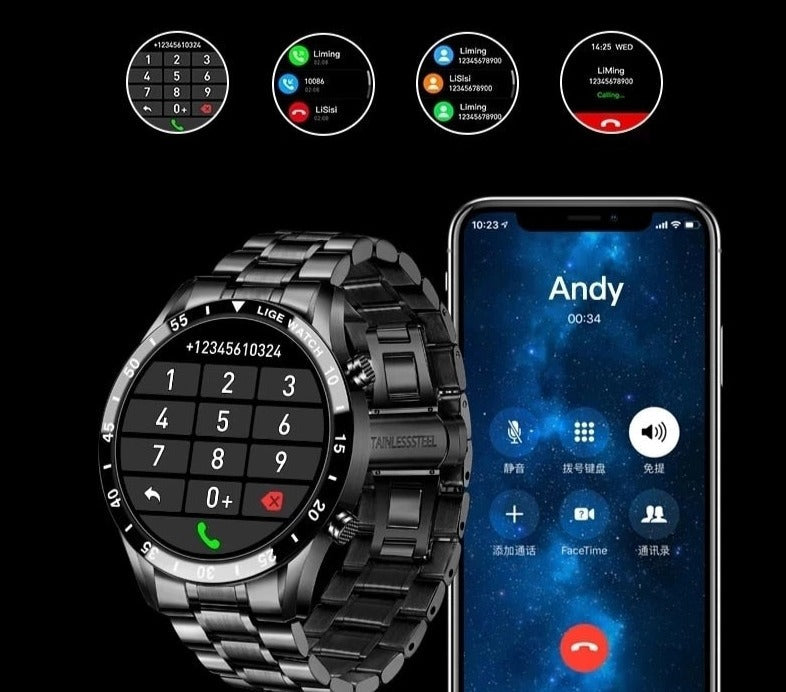 4G Smartwatch with AMOLED Display Bluetooth Calling and Health Tracking