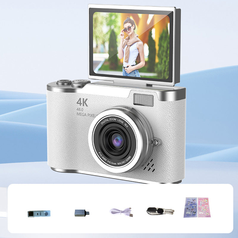 4K HD Flip Screen Digital Camera Compact Vlogging Camera