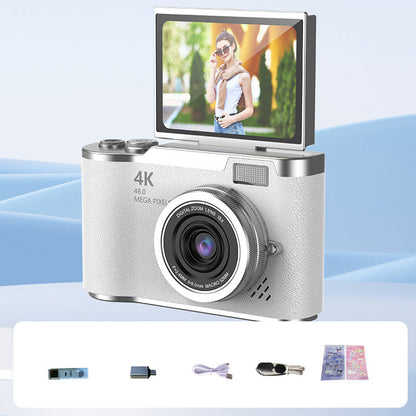 4K HD Flip Screen Digital Camera Compact Vlogging Camera
