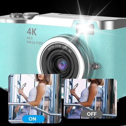4K HD Flip Screen Digital Camera Compact Vlogging Camera