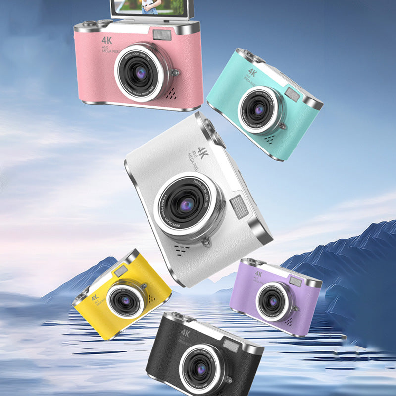 4K HD Flip Screen Digital Camera Compact Vlogging Camera