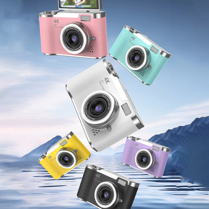 4K HD Flip Screen Digital Camera Compact Vlogging Camera