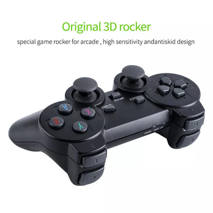 4K HDMI Retro Game Stick Console with 20000 Plus Games and Wireless Controllers
