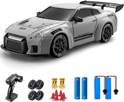 4WD Drift RC Car with LED Lights and Racing Tires