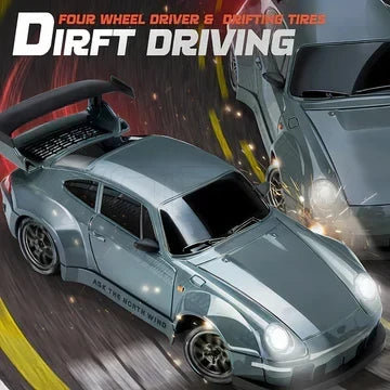 4WD Drift RC Car with LED Lights and Racing Tires