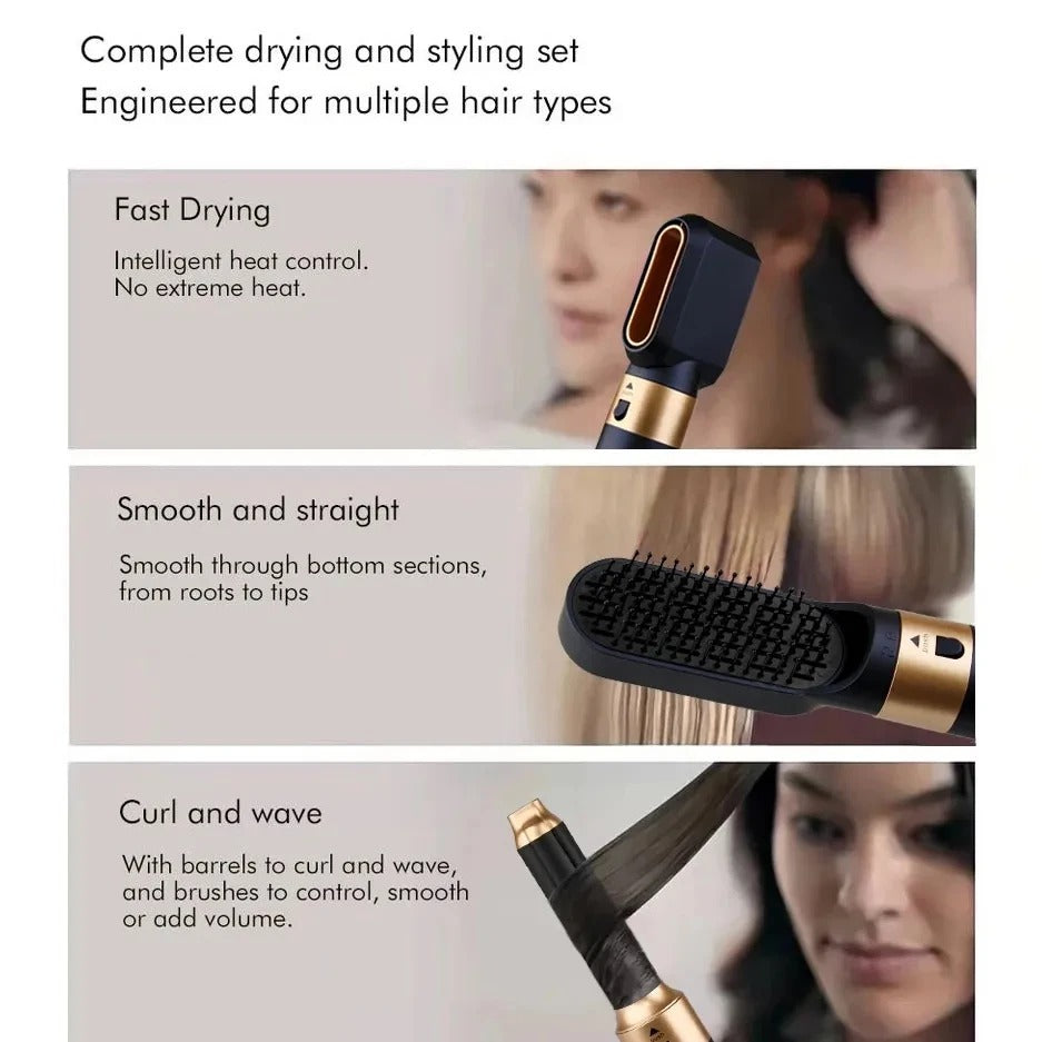 5 in 1 Ionic Hot Air Hair Styler and Volumizing Brush