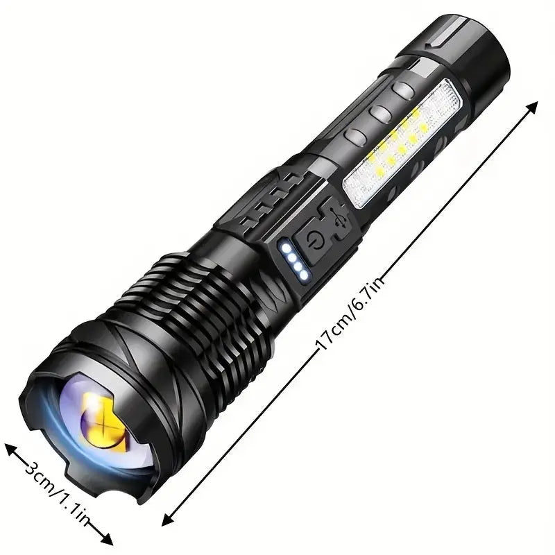 5000 Lumen Rechargeable LED Flashlight with 7 Light Modes