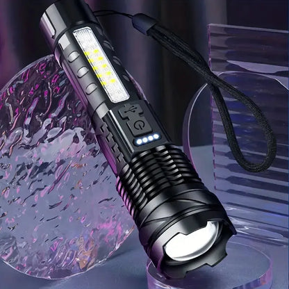 5000 Lumen Rechargeable LED Flashlight with 7 Light Modes