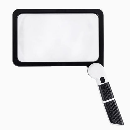 5X LED Handheld Reading Magnifier with Foldable Handle