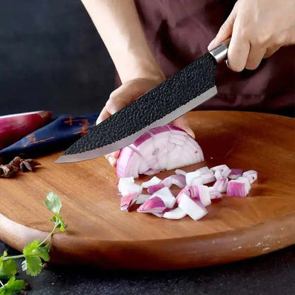 6-Pieces Stainless Steel Kitchen Knife Set with Wooden Handles