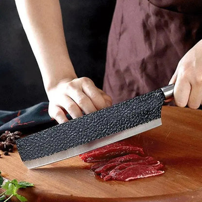 6-Pieces Stainless Steel Kitchen Knife Set with Wooden Handles