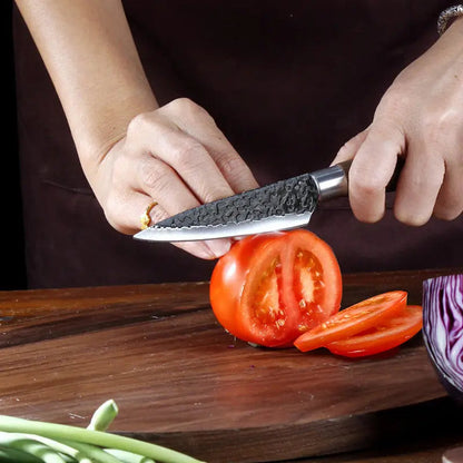 6-Pieces Stainless Steel Kitchen Knife Set with Wooden Handles