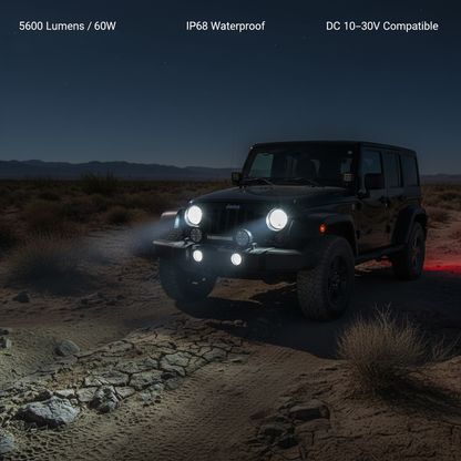 7 Inch LED Driving Light for Off Road Vehicles and Utility Use