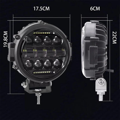 7 Inch LED Driving Light for Off Road Vehicles and Utility Use
