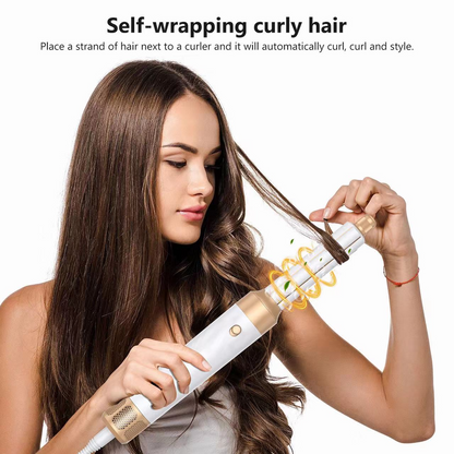 7 in 1 Air Styling Tool with Curling Straightening and Drying Attachments