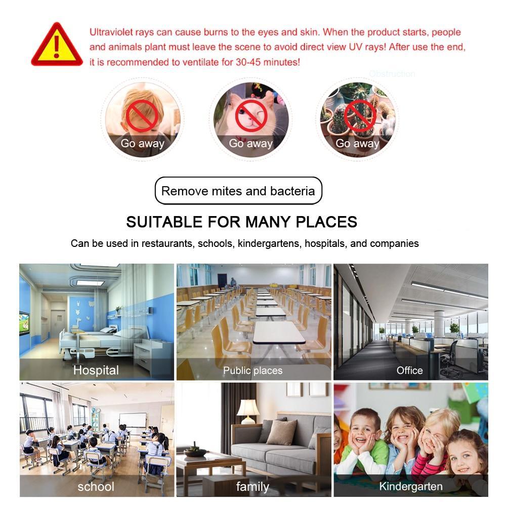 8W UV-C Germicidal Lamp Indoor Ultraviolet Light