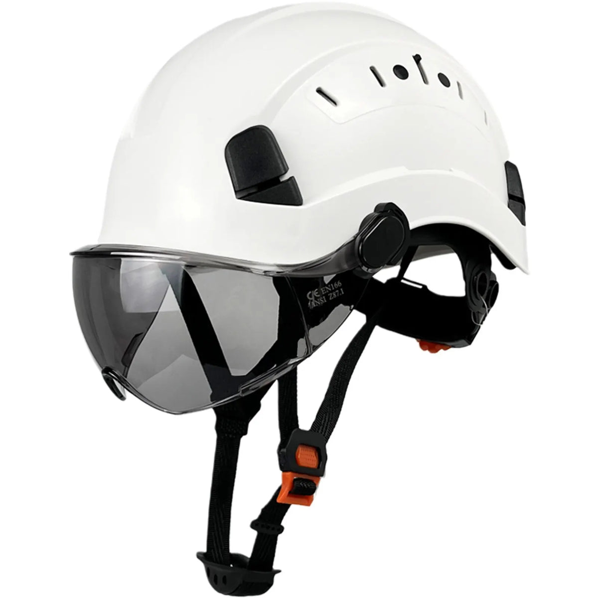 ABS Safety Helmet With Goggles And Face Visor Protection