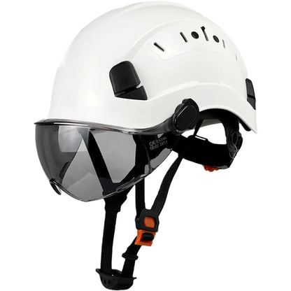 ABS Safety Helmet With Goggles And Face Visor Protection