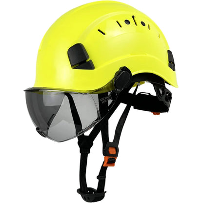 ABS Safety Helmet With Goggles And Face Visor Protection