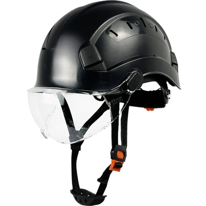 ABS Safety Helmet With Goggles And Face Visor Protection