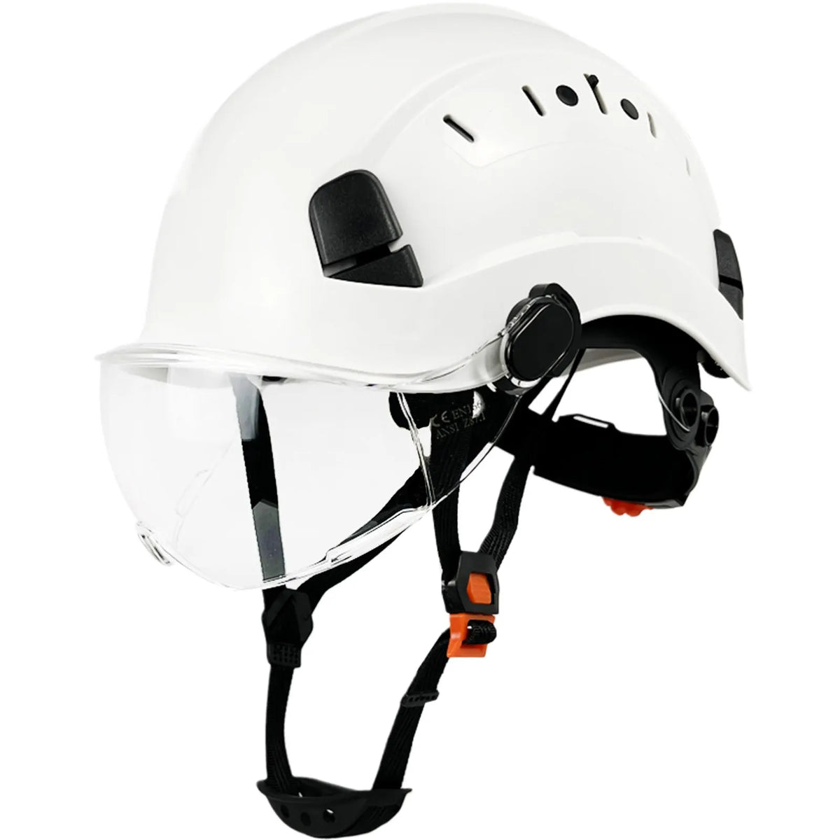 ABS Safety Helmet With Goggles And Face Visor Protection