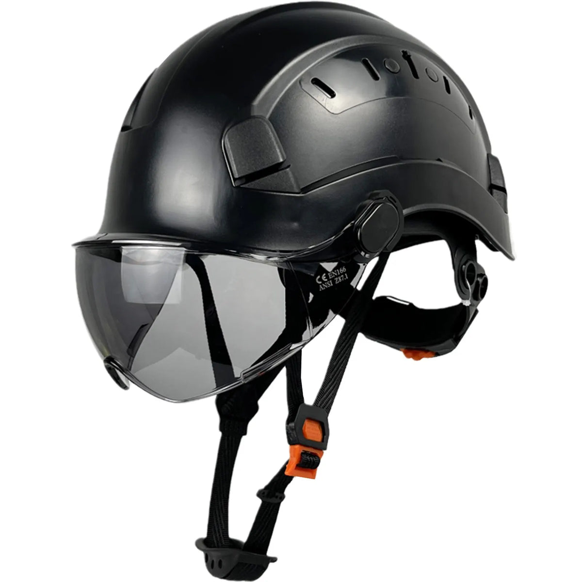 ABS Safety Helmet With Goggles And Face Visor Protection