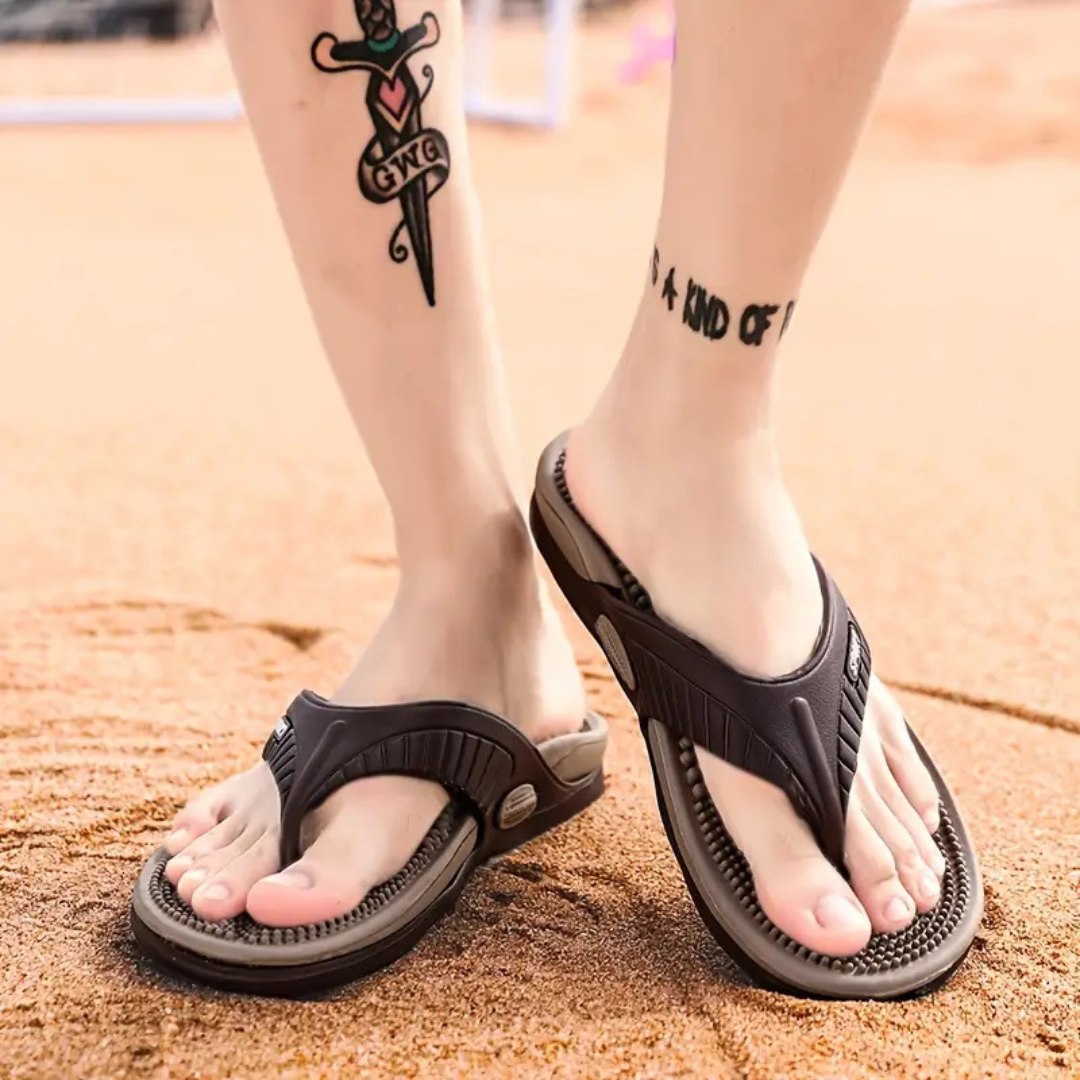 Acupressure Massage Recovery Slippers with Arch Support